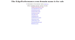 Desktop Screenshot of edgeperformance.com